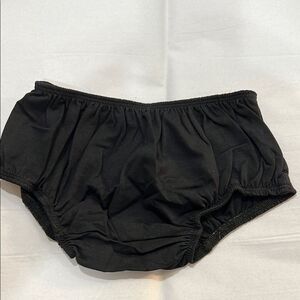 Black baby girl diaper cover 100 percent cotton NWT